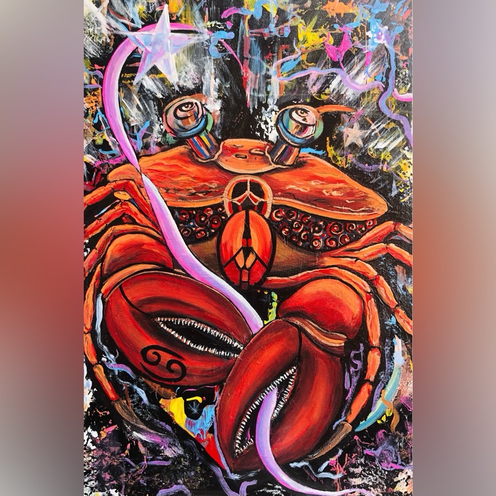 Cosmic Cancer Crab Celestial Zodiac Prints And More